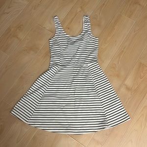 H and m striped dress